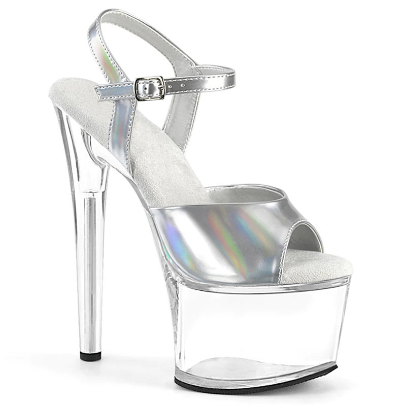 17/15cm Non-Slip Pole Dancing High Heels, Stiletto Heels, Sexy Transparent Crystal Sandals, Waterproof Platform Sky-High Women's Shoes 17/15cm Non-Slip Pole Dancing High Heels, Stiletto Heels, Sexy Transparent Crystal Sandals, Waterproof Platform Sky-High Women's Shoes