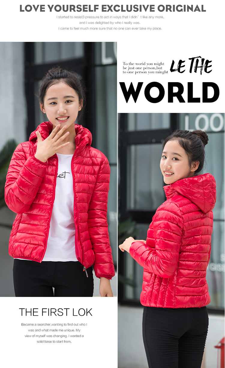 Mùa thu đông 2018 phiên bản Hàn Quốc của áo khoác cotton tự làm lạnh áo khoác mới phần mỏng xuống áo khoác cotton áo phao siêu nhẹ uniqlo nữ