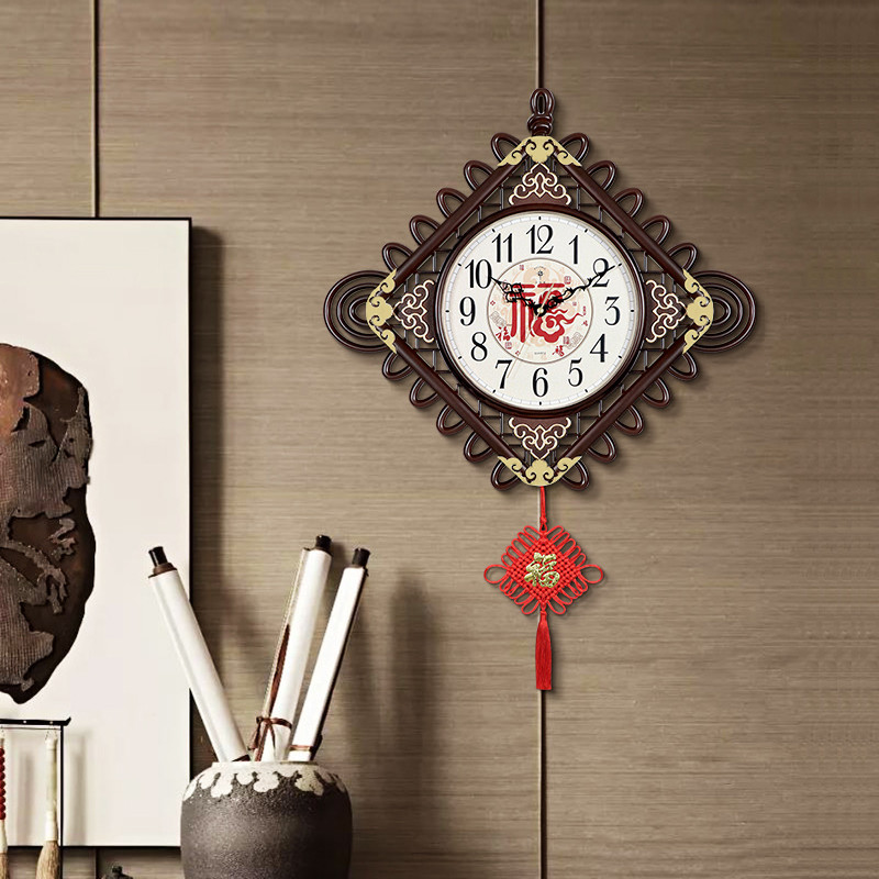 Arctic Star New Chinese Hung Clocks Creative Minimalist Fashion China Knots Living Room Book Room Office Personality Watch