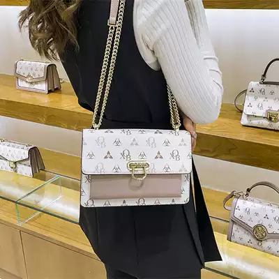 French DUDK women's bag light luxury brand-name high-end crossbody Net red shoulder bag Joker commuter chain small square bag