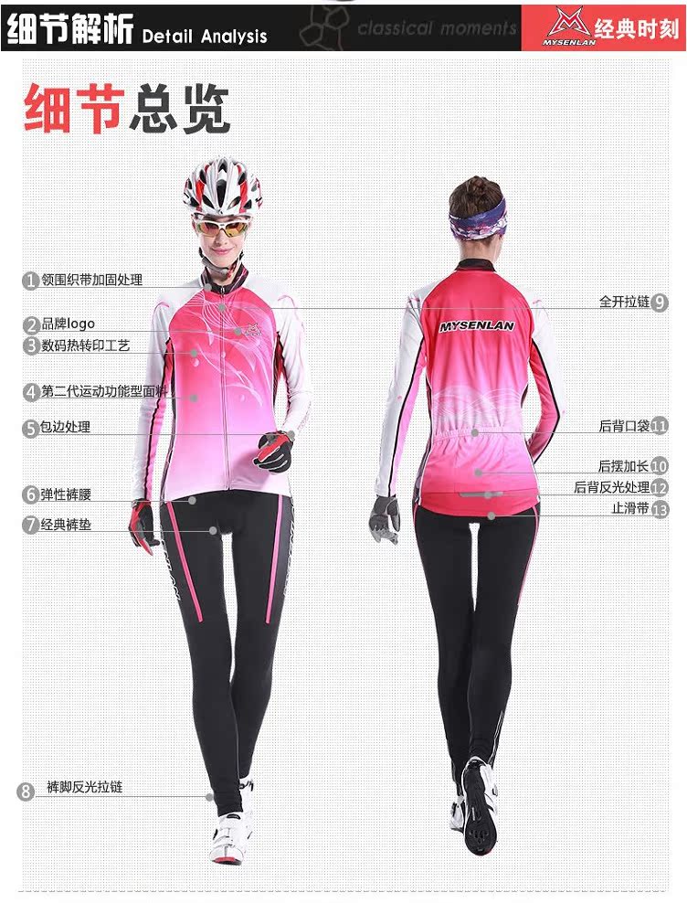 Tenue de cyclisme femme MYSENLAN - Ref 2216044 Image 41