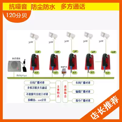 Tunnel tunnel corridor emergency intelligent broadcast call intercom phone anti-noise Workshop broadcast intercom full broadcast