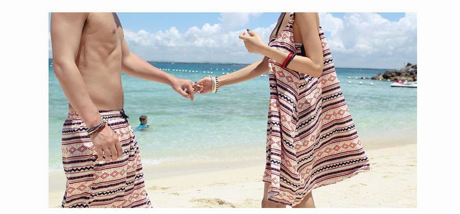 Áo tắm đi biển cho nam mới, thiết bị du lịch, cặp đôi gió Bali, quần đi biển nam, size rộng, nhanh khô - Vài đồ bơi 	đồ đi biển đôi hà nội
