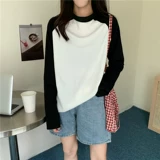 Осенний лонгслив для отдыха, в корейском стиле, свободный крой, популярно в интернете