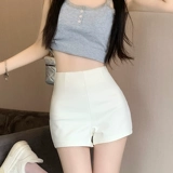 Белый пиджак классического кроя, шорты, штаны, эластичное безопасное защитное белье, высокая талия, в обтяжку, подходит для подростков