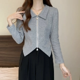 Приятная телу весенняя короткая футболка, 2024 года, в западном стиле