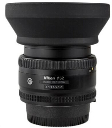 Nikon AF 50mm 1 8D 50 1 4D 35 1 8g 35 2D 52mm lens shade HR-2