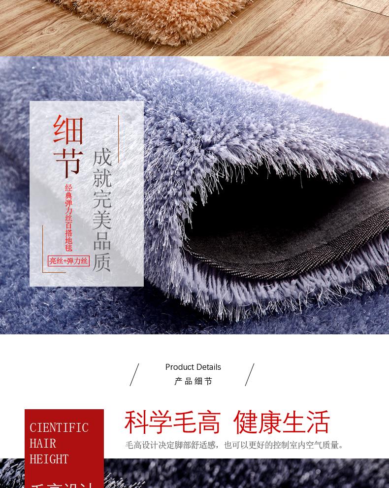 Silky Stretch dày tatami thảm pad phòng ngủ sofa phòng khách nhà cà phê bàn ​​cạnh giường thảm hiện đại - Thảm thảm nỉ