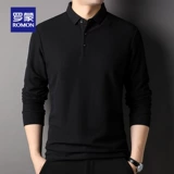 Шелковый лонгслив, осенняя футболка polo для отдыха