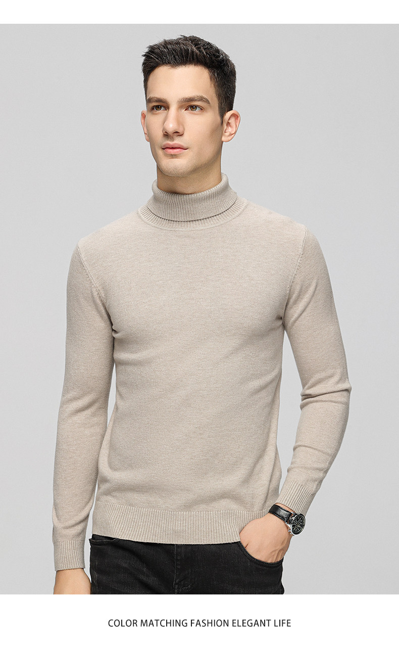 Универсальный осенний удерживающий тепло трикотажный свитер Romon / Romon 