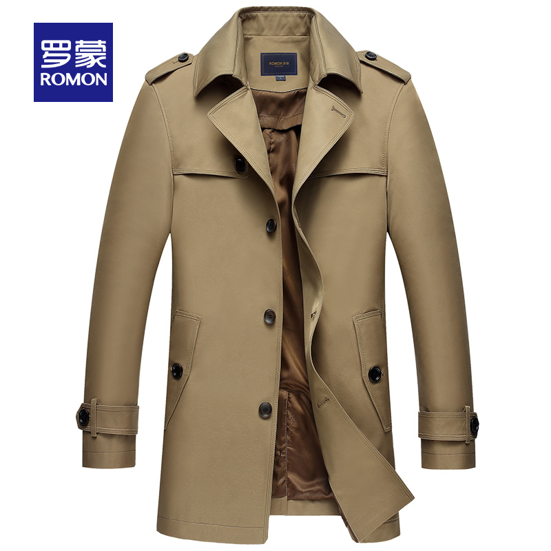 dài vừa Lomond của áo gió áo khoác cơ thể của nam giới 2020 mùa xuân ve áo jacket kinh doanh bình thường của con người trẻ