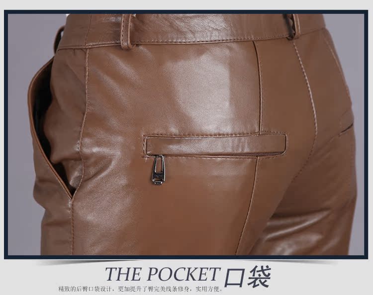 Pantalon cuir homme pour hiver - Ref 1486040 Image 18