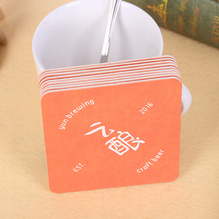Coasters Custom Creative LOGO Beer Disposable Absorbent Paper Coasters Custom Coasters Bar Coasters Hotel Coasters
