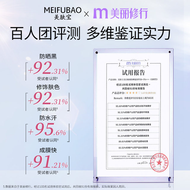 Meifubao whitening and lightening sunscreen 10ml ຄີມກັນແດດ isolation facial protection UV