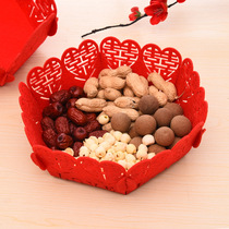 Beauty source wedding wedding supplies creative dried fruit peanut melon seed fruit plate wedding wedding banquet non-woven props