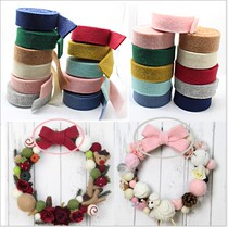 Wool felt webbing Christmas tree garland decoration accessories handmade DIY accessories wool bow cloth material bag