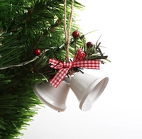 Железный двойной колокол белый