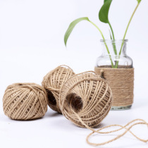 Three-strand hemp rope retro primary color hemp rope DIY handmade accessories flower packaging material color Garland decorative adhesive hook