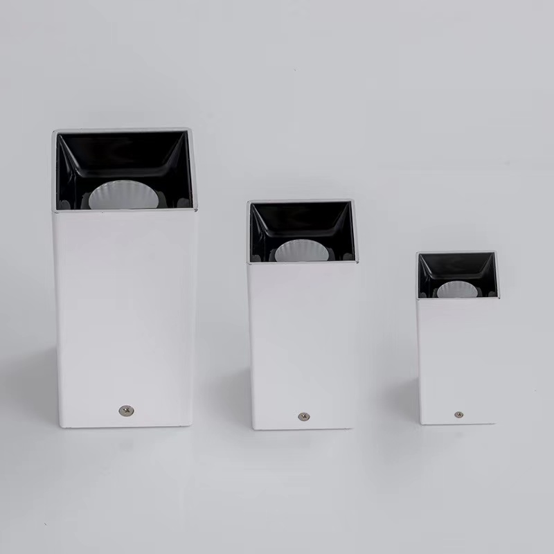 COB surface-mounted downlight without main light COB ceiling spotlight for shops and shopping malls Anti-glare ceiling square surface-mounted tube spotlight