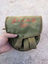 70s Cultural Revolution quotations single shoulder bag retro canvas wood buckle outdoor small bag kit equipment bag