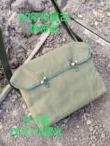 90s Troop Decommissioning Canvas Single Shoulder Bag Retro Bag Personality Satchel Fashion Emancipation Bag Wood Buckle Canvas