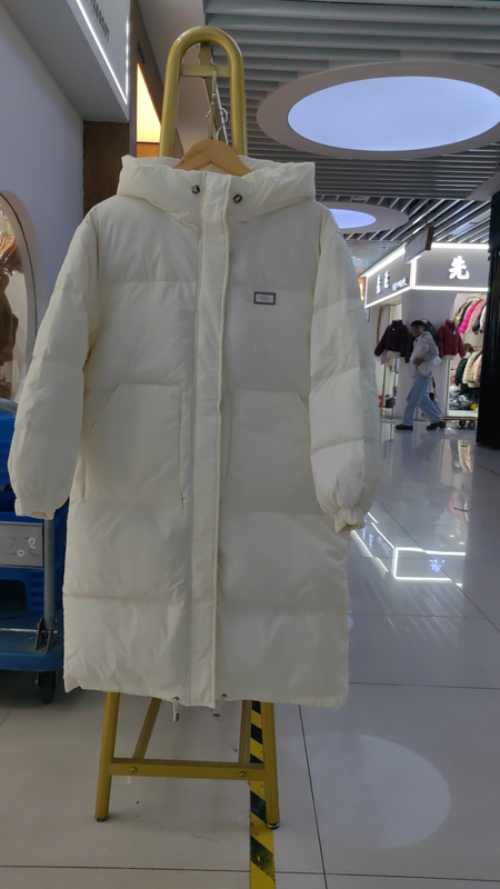 Off-Season Clearance 2024 Women's Mid-Length Hooded Casual Loose White Duck down Jacket for Petite Sizes