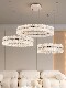 Italian-Style Fashionable and Cozy Chandelier, Simple Modern Wave-Shaped Living Room Lamp, Light Luxury Led Full-Spectrum Eye-Protecting Hall Chandelier