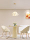 Flower Chandelier, Simple, Modern and Creative Designer Style ins Cream Style Smart Restaurant Bedroom Petal Wood Art Lamp