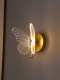 Wall lamp bedroom lamp simple modern creative bar Internet celebrity warm butterfly lamp background wall light luxury bedside small chandelier