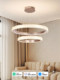 Italian living room chandelier, fashionable design, restaurant main light, new light luxury diamond round LED atmospheric main lighting