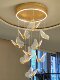 Nordic Lighting Fixtures for Duplex Buildings, Large Dining Rooms, Led Living Room Stair Chandeliers, Light Luxury Creative Internet-Famous Butterfly Art Chandeliers