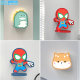 Dinosaur Kidsren's Room Wall Lamp Bedroom Bedside Lamp Girl Boy Cartoon Spider-Man Superman Creative Led Wall Lamp