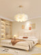 Flower Chandelier, Simple, Modern and Creative Designer Style ins Cream Style Smart Restaurant Bedroom Petal Wood Art Lamp