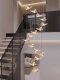 Staircase Light, Long Pendant Light, Villa Duplex Crystal Light, Bedside Butterfly Creative Chandelier, Corridor Light, Light Luxury Modern Minimalist Pendant Light