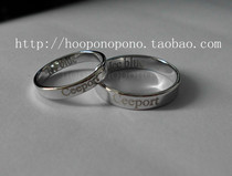 925 sterling silver plated white gold inner ring engraved Ice blue outer ring engraved Ceeport ring Zero limit cleaning tool