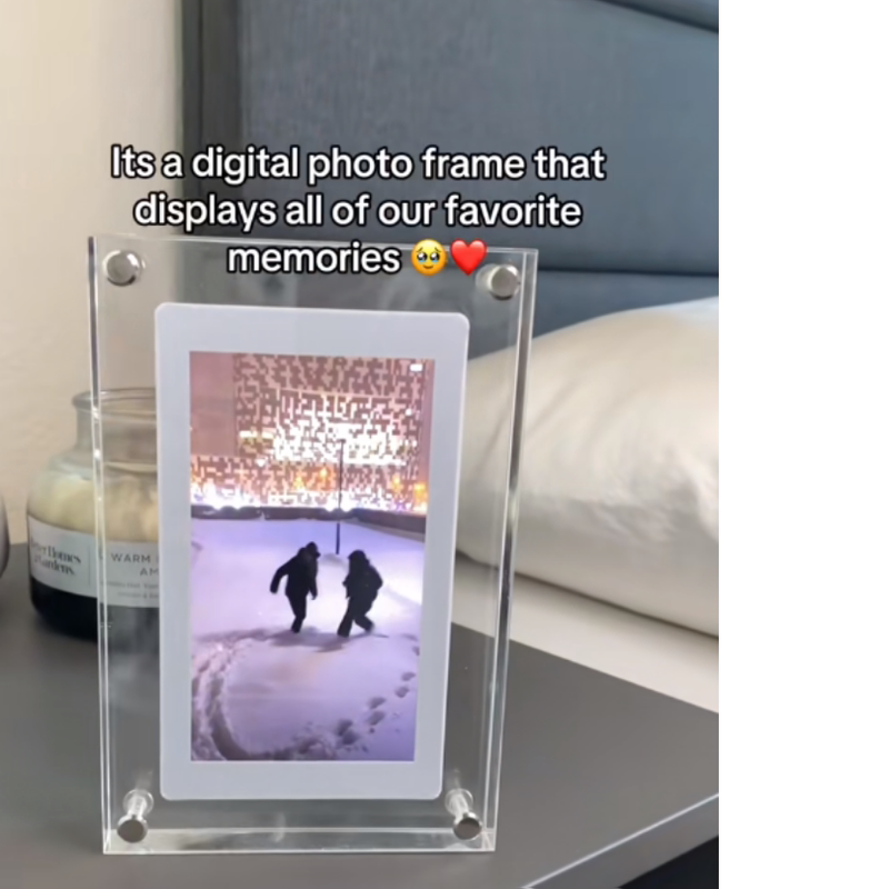 Acrylic Digital Photo Frame Electric Player Birthday Gift Girlfriend Digital Photo Frame