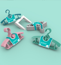 Baby telescopic hanger Baby small drying rack Infant non-slip pants rack New child household hanging clothes rack