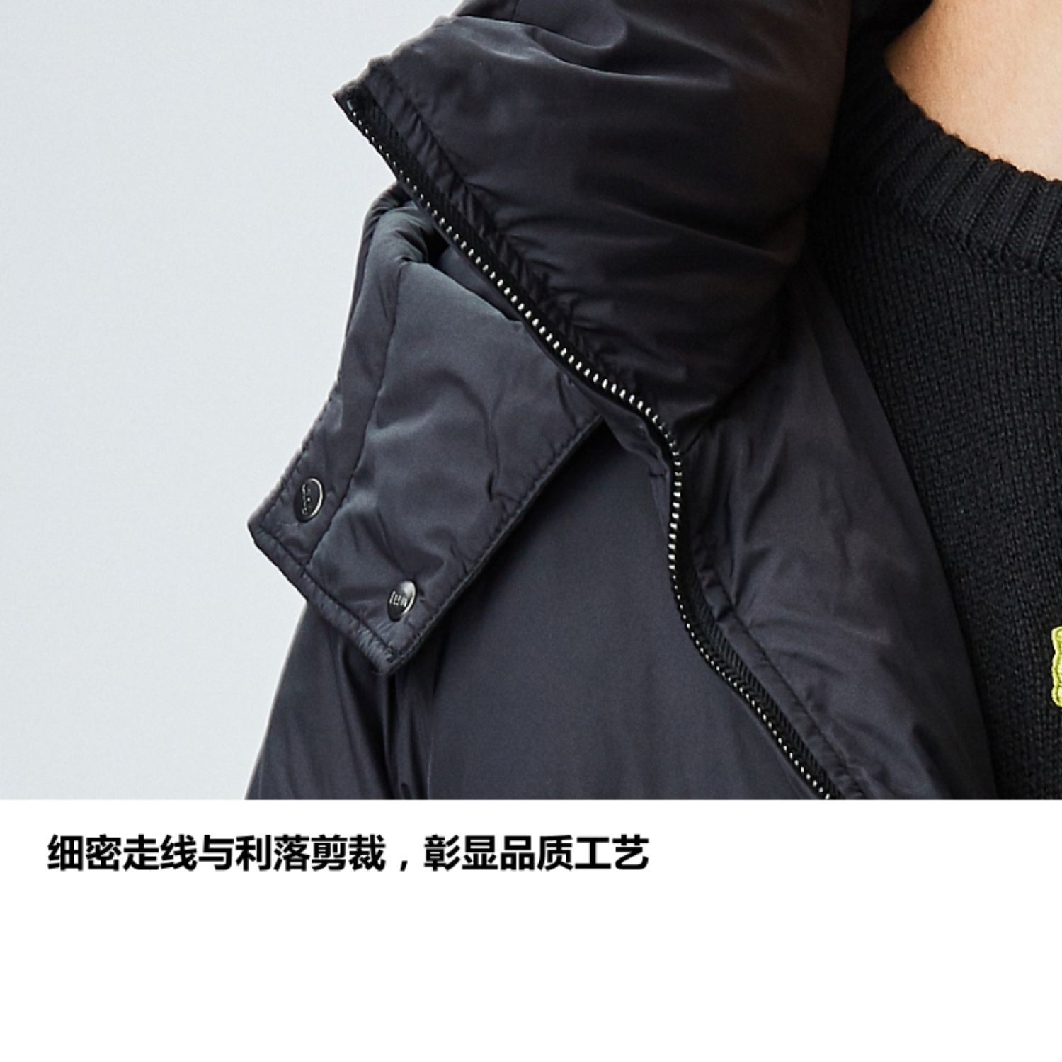Fun 海绵宝宝联名款 男士短款白鸭绒羽绒服 图10