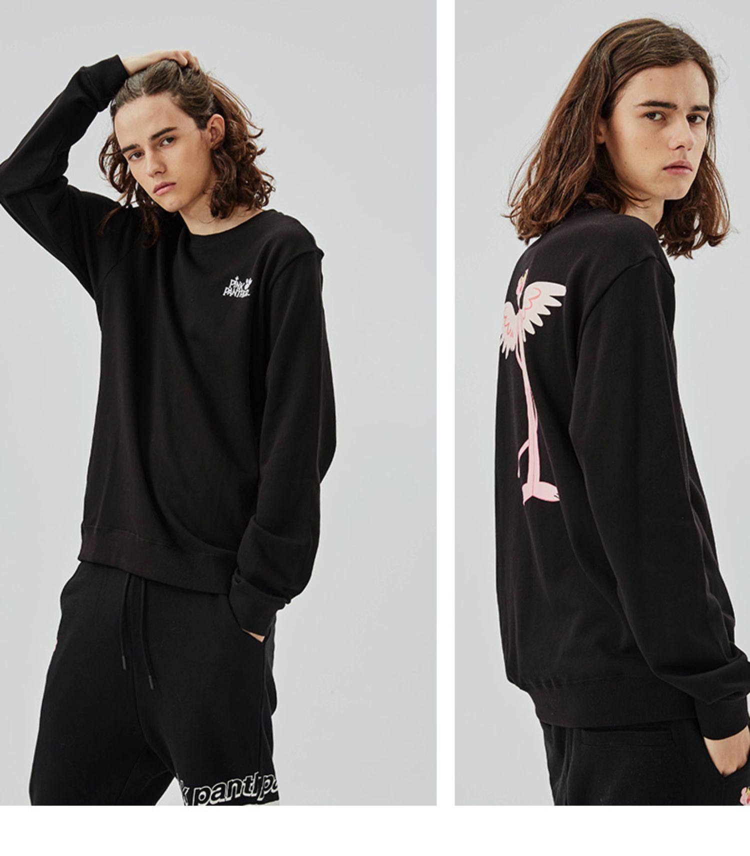 Fun Pink panther联名款 套头宽松潮款卫衣 天猫优惠券折后￥89包邮（￥179-90）男、女多款可选