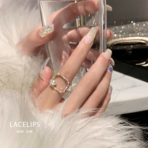 Ring female niche design ins tide cold wind advanced sense light luxury 2021 New exquisite opening tail ring