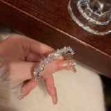 Звезды по всему небу ~ Легкий роскошный блестящий и сломанный чувство нерегулярное бриллиантовое циркон Высококачественный изысканный браслет открыт 𫔭 Браслет дизайна рта