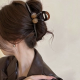 Акриловая большая заколка-крабик, акула, заколка для волос, новая коллекция