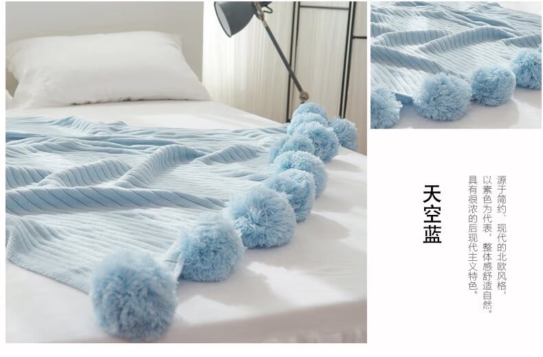 Mùa hè chăn bông hai mặt rắn màu tóc bóng sofa chăn điều hòa chăn văn phòng ngủ trưa dệt kim chăn giải trí - Ném / Chăn chăn nhung mỏng
