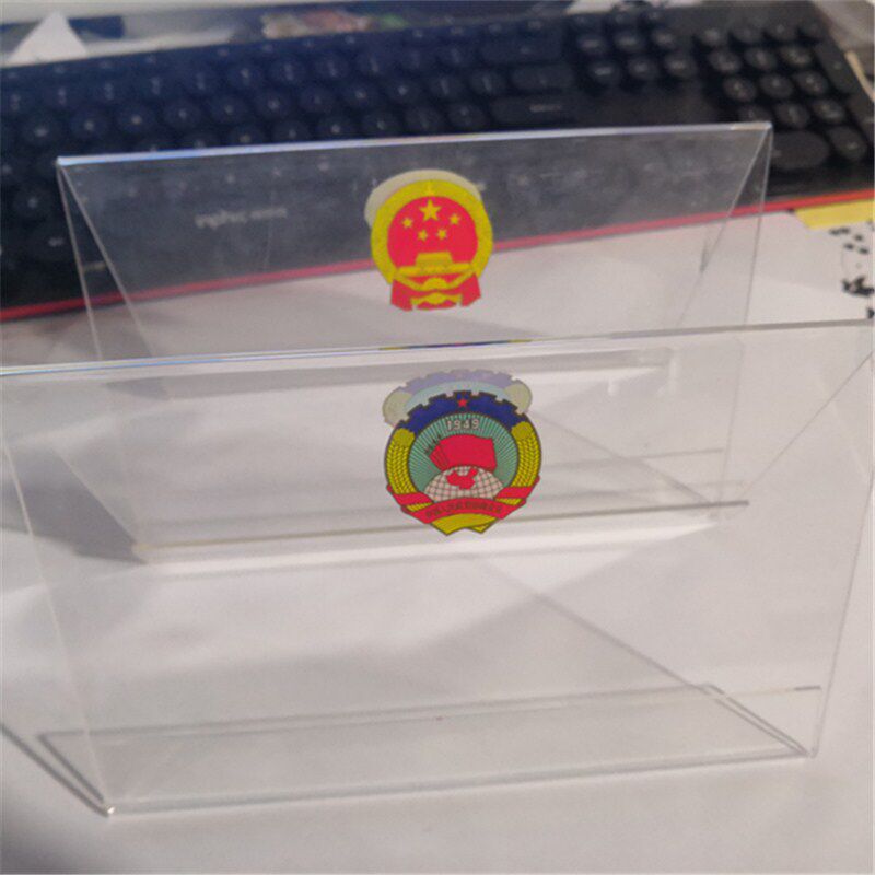 Transparent Triangle Deck of Acrylic V-type Meeting Cards Table Cards Seats of the CPPCC National Committee of the Chinese People's Political Consultative Conference