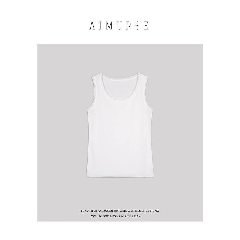 Aimurse【Layered Vest】Niche Combed Cotton Versatile Simple Slimming Women's Vest Am70380
