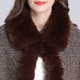 Winter short lapel cape, fur collar and velvet shawl coat, modern loose knitted sweater, elegant cardigan jacket