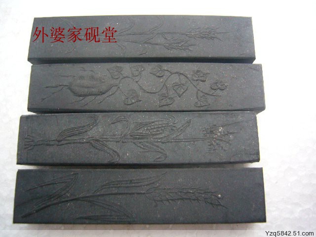 Grandma's inkstone Hall (Shexian inkstone Hui ink brush rice paper) Own collection of old ink and inkstone friends jointly appreciate