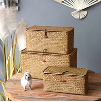 Seaweed weaving storage box gift basket flower box flower basket home decoration storage basket storage box