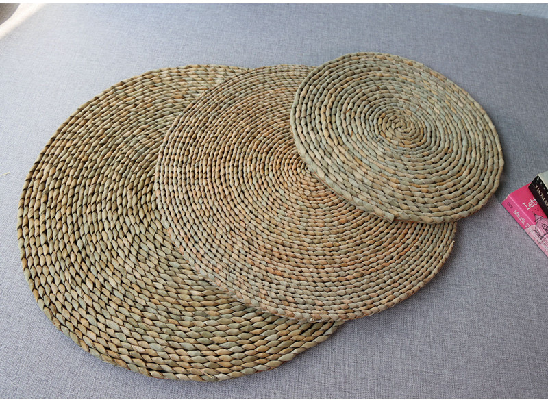 Fields Garden Series Grass Mat Yoga Mat Tea Cup Cushion Home Folkshop Window Decoration Handwoven Busgrass Mat