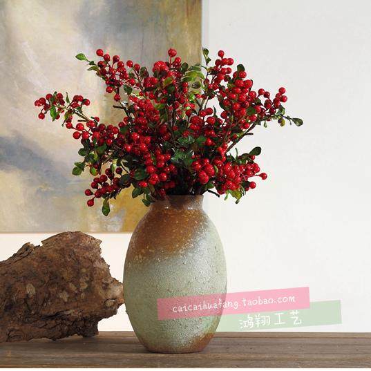 American comeback Gentile Christmas fruit chahed fruit red berries red beans blueberry fruit red bean blueberry fruit shot with prop simulation flowers